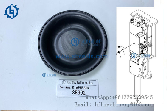 Черная диафрагма выключателя SB302 SB300 гидравлическая для строительной промышленности