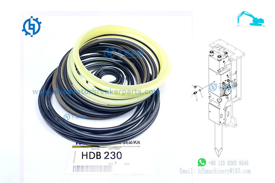 Желтые уплотнения молотка утеса HDB210 Hyundai 210