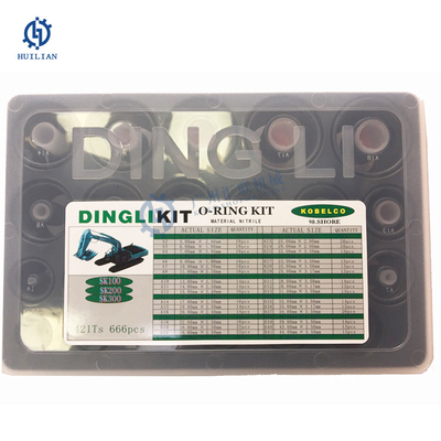 Набора колцеобразного уплотнения Dingli коробка ремонта резинового установленная для уплотнения Sk материального экскаватора  гидравлического