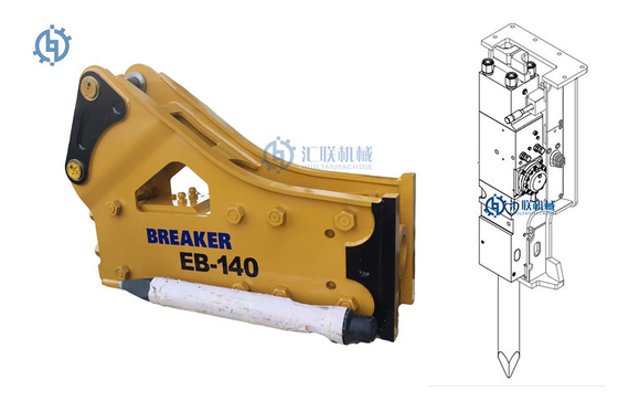 EB140 верхний бортовой тип приложение SB81 экскаватора молотка 25t выключателя утеса гидравлическое