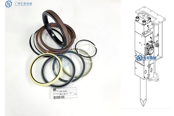 Комплекты для ремонта экскаватора набора уплотнения цилиндра руки JCB 550-42243 гидравлические