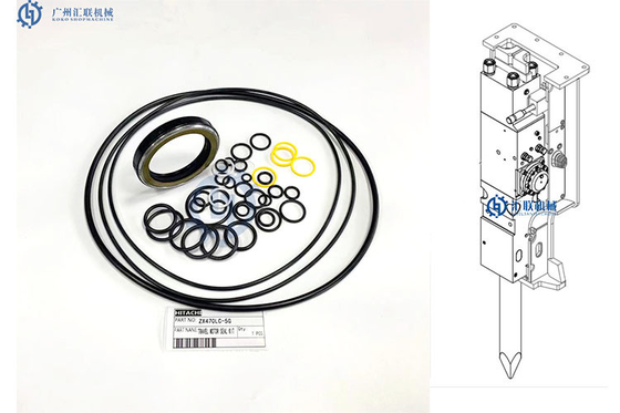 Машинного оборудования запечатывания автотракторного масла перемещения набора уплотнения экскаватора ZX470LC-5G части резинового запасные